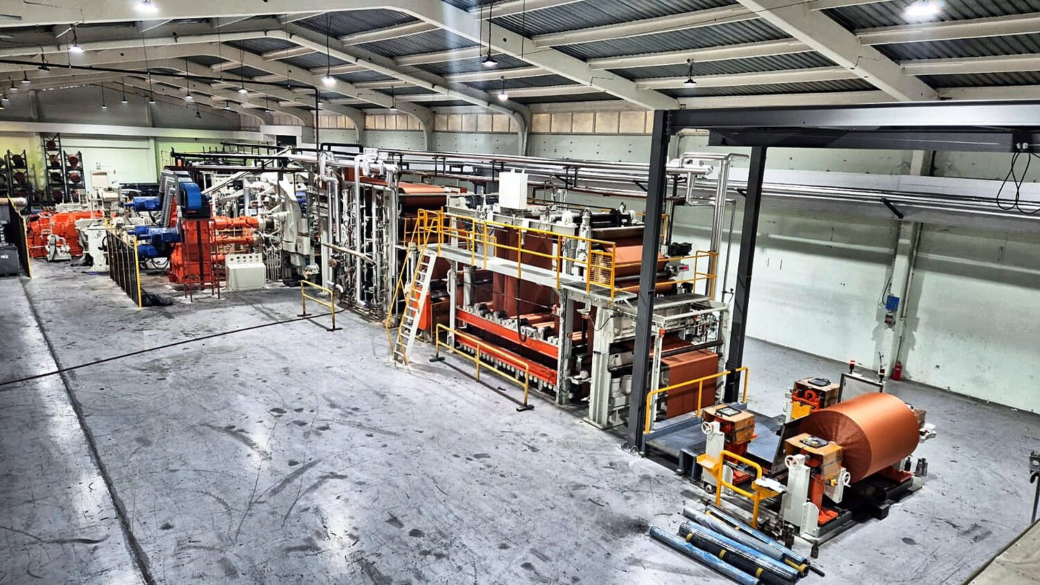 Troester kord bezi kaplama hattı